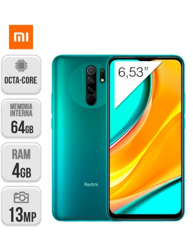 Xiaomi : Redmi 9 DS 4/64GB - Verde Oceánico
