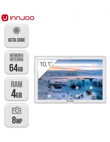 Innjoo : Tablet Voom Tab 10" 4G 4/64GB - Plata