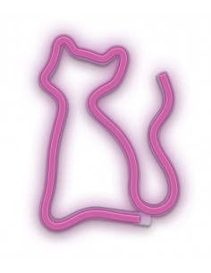 Lámpara de neón - Gato violeta