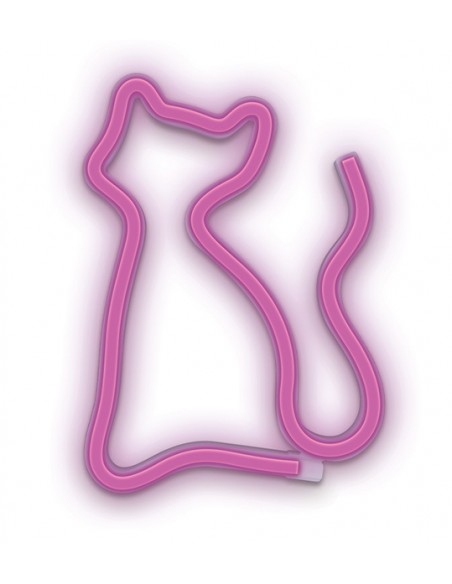 Lámpara de neón - Gato violeta