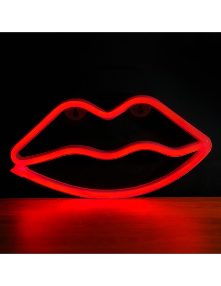 Lámpara de neón - Labios