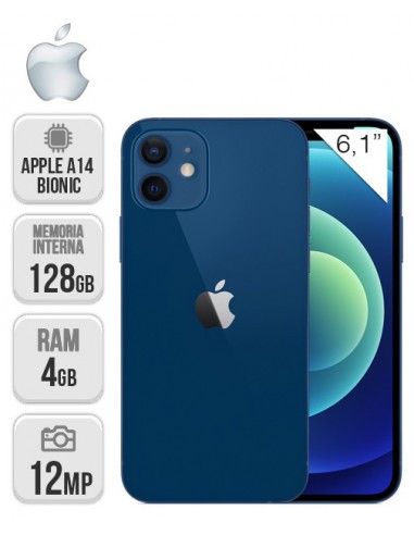 Apple : iPhone 12 128GB - Azul