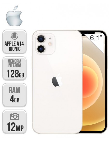 Apple : iPhone 12 128GB - Blanco