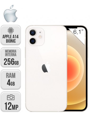 Apple : iPhone 12 256GB - Blanco