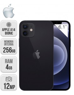 Apple : iPhone 12 256GB - Negro