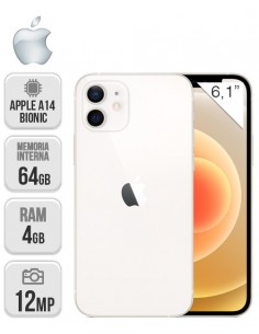 Apple : iPhone 12 64GB - Blanco
