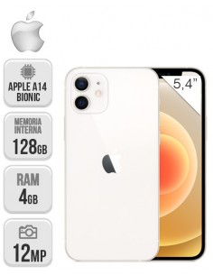 Apple : iPhone 12 mini 128GB - Blanco