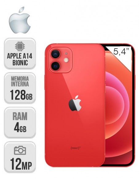 Apple : iPhone 12 mini 128GB - Rojo
