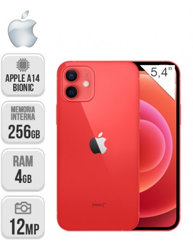 Apple : iPhone 12 mini 256GB - Rojo