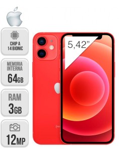 Apple : iPhone 12 mini 64GB - Rojo