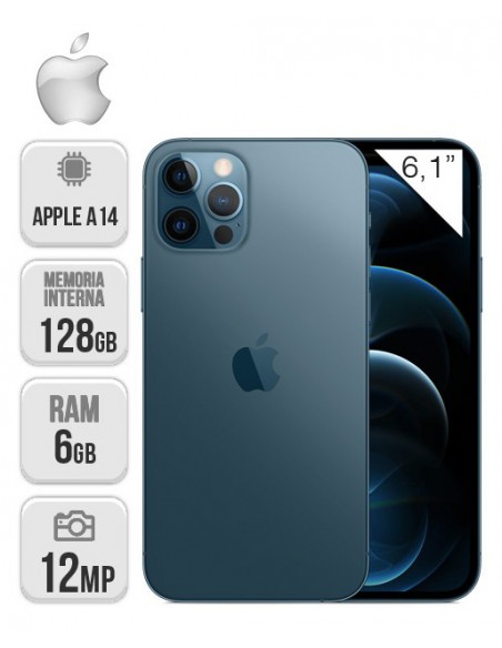 Apple : iPhone 12 Pro 128GB - Azul pacífico