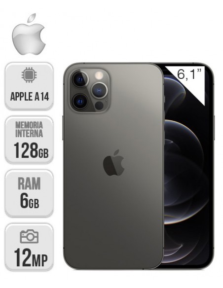 Apple : iPhone 12 Pro 128GB - Grafito