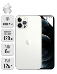 Apple : iPhone 12 Pro 128GB - Plata
