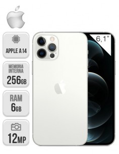 Apple : iPhone 12 Pro 256GB - Plata