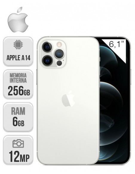 Apple : iPhone 12 Pro 256GB - Plata