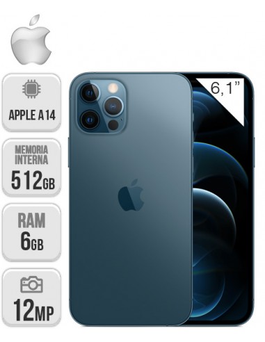 Apple : iPhone 12 Pro 512GB - Azul pacífico