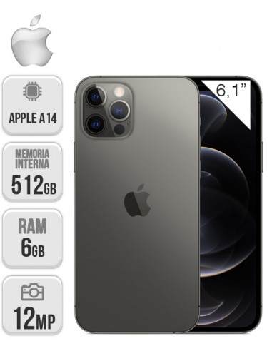 Apple : iPhone 12 Pro 512GB - Grafito
