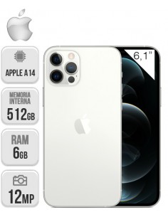 Apple : iPhone 12 Pro 512GB - Plata