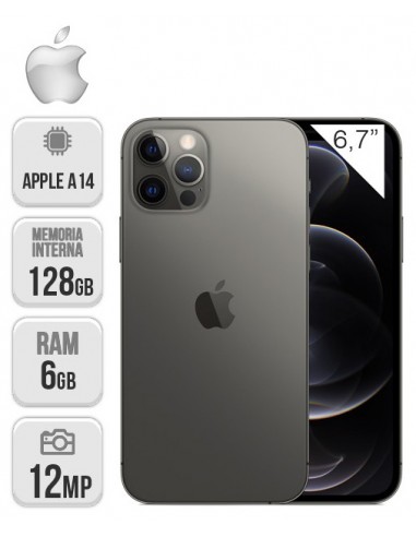 Apple : iPhone 12 Pro Max 128GB - Grafito