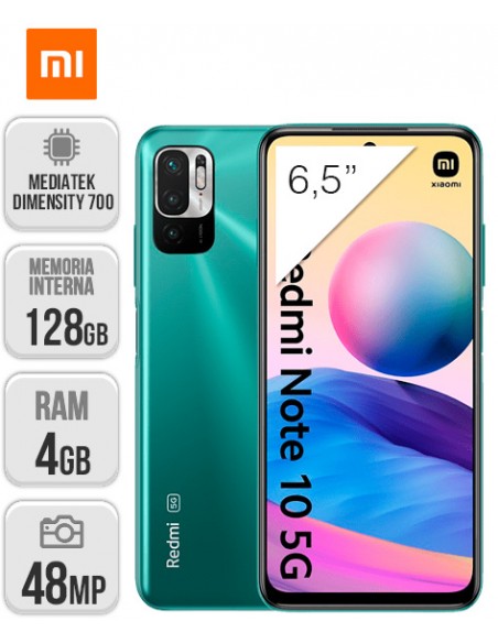 Xiaomi : Redmi Note 10 DS 5G 4/128GB - Verde