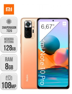 Xiaomi : Redmi Note 10 Pro 8/128GB - Bronce Gradiente