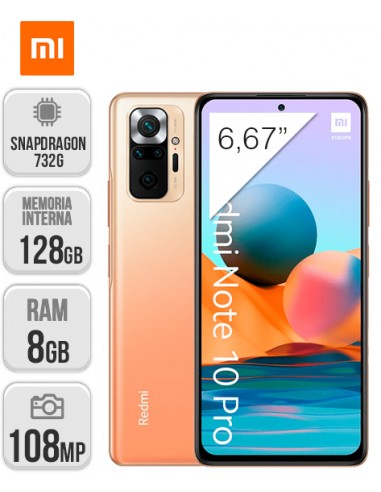 Xiaomi : Redmi Note 10 Pro 8/128GB - Bronce Gradiente