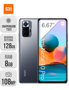 Xiaomi : Redmi Note 10 Pro 8/128GB - Gris Onix