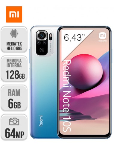Xiaomi : Redmi Note 10s 6/128GB - Azul
