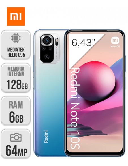 Xiaomi : Redmi Note 10s 6/128GB - Azul