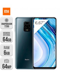 Xiaomi : Redmi Note 9 Pro DS 6/64GB - Gris Interestelar