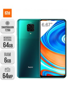 Xiaomi : Redmi Note 9 Pro DS 6/64GB - Verde Tropical