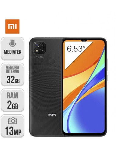 Xiaomi : Redmi 9C 2/32GB - Gris Medianoche