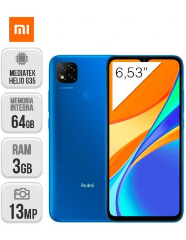 Xiaomi : Redmi 9C 3/64GB - Azul Crepúsculo