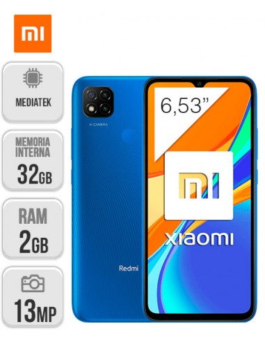Xiaomi : Redmi 9C NFC 2/32GB - Azul Crepúsculo
