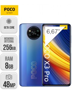 Xiaomi : Pocophone X3 Pro 8/256GB - Azul Helado