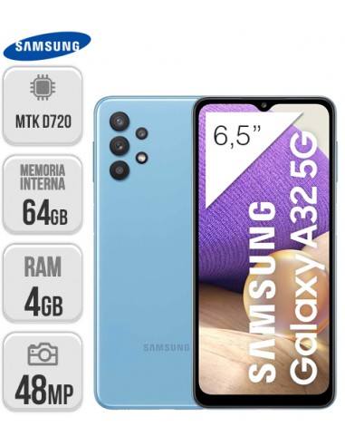 Samsung : A326 Galaxy A32 5G 4/64GB - Azul