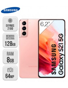 Samsung : G991 Galaxy S21 5G 8/128GB - Rosa