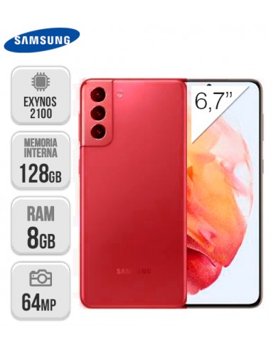 Samsung : G996 Galaxy S21+ 5G 8/128GB - Rojo