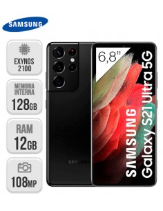 Samsung : G998 Galaxy S21 Ultra 5G 12/128GB - negro