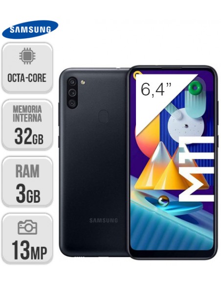 Samsung : M115 Galaxy M11 3/32GB - negro