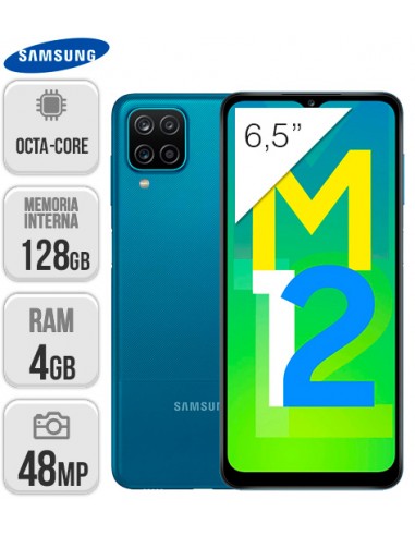 Samsung : M127 Galaxy M12 4/128GB - Azul