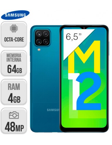 Samsung : M127 Galaxy M12 4/64GB  - Azul