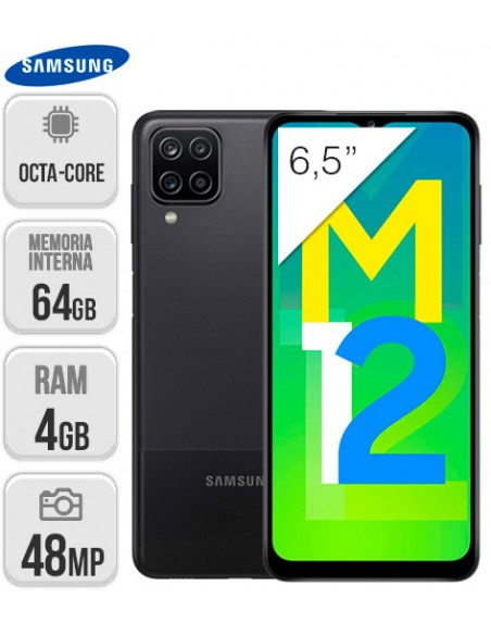 Samsung : M127 Galaxy M12 4/64GB - negro
