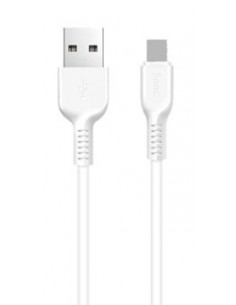 Hoco : Cable de datos microUSB 2m - blanco (blíster)