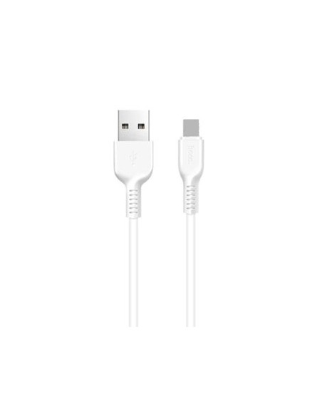 Hoco : Cable de datos microUSB 2m - blanco (blíster)