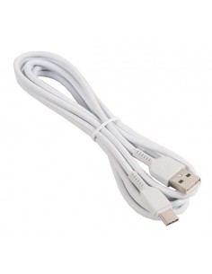 Hoco : Cable de datos (USB-A / USB-C 2m) - blanco (blíster) 2