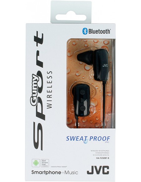 Jvc : Manos libres Bluetooth Gumy Sport Wireless - negro (blíster)