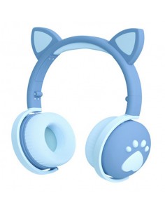 Manos libres Bluetooth Orejitas con huella - azul