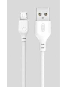 XO : Cargador de red L61 (2 x USB-A 2.4A + cable microUSB) - blanco (blíster) 2