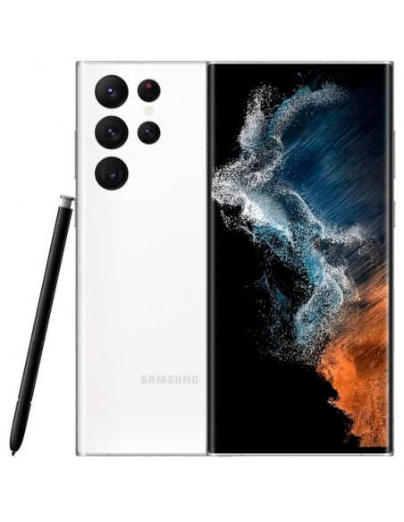 Samsung : S908 Galaxy S22 Ultra 5G 12/256GB - Blanco